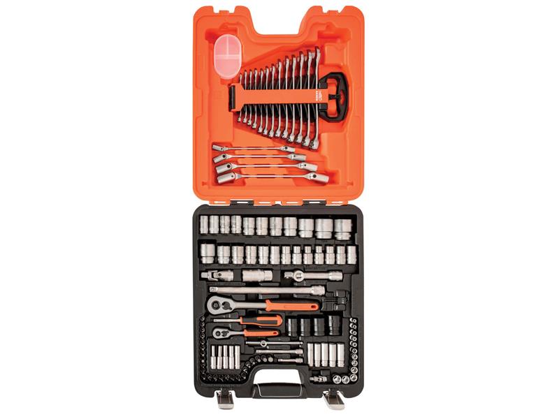 Bahco BAHS106 106pc Socket &amp; Spanner Set Metric 1/4in &amp; 1/2in Drive