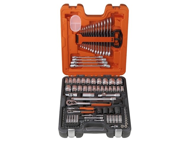 Bahco 106pc 1/2 &amp; 1/4In Socket &amp; Spanner Set - BAHS106