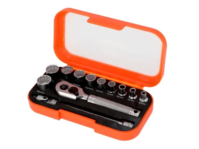 Bahco BAHSB13MC105 13pc 1/4in Drive Socket Set