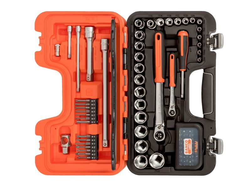 Bahco SL79 1/4in & 1/2in Drive Slim Socket Set, 79 Piece BAHSL79