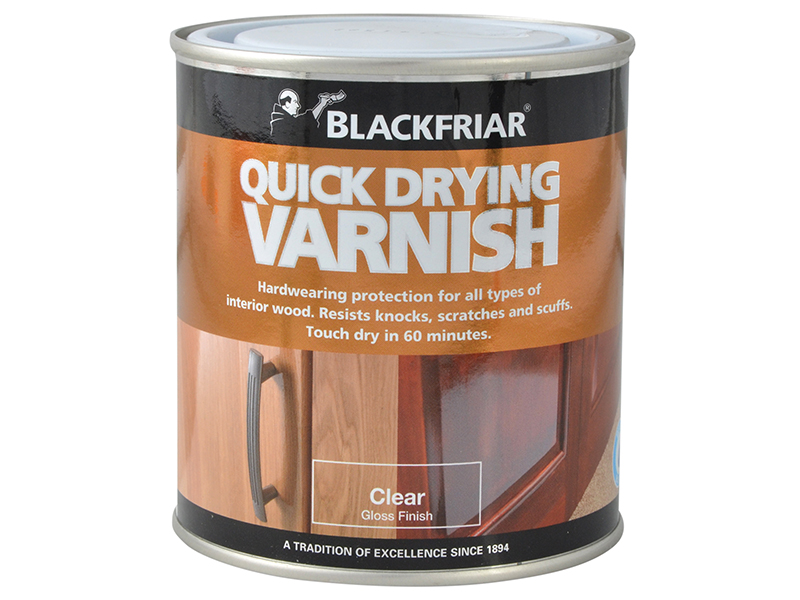 Blackfriar Quick Drying Duratough Interior Varnish Clear Gloss 250ml BKFQDDVCG250