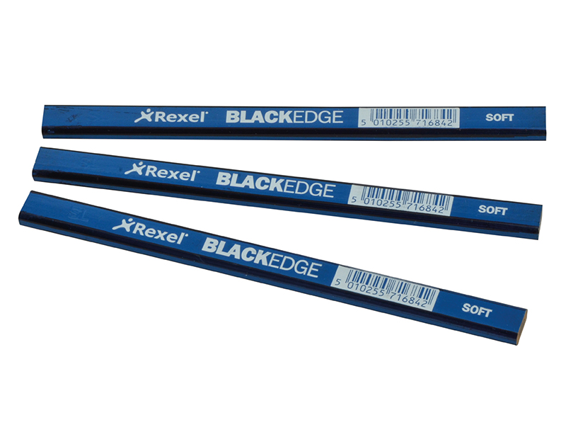 Rexel Blackedge Carpenters Pencils - Blue / Soft 34328