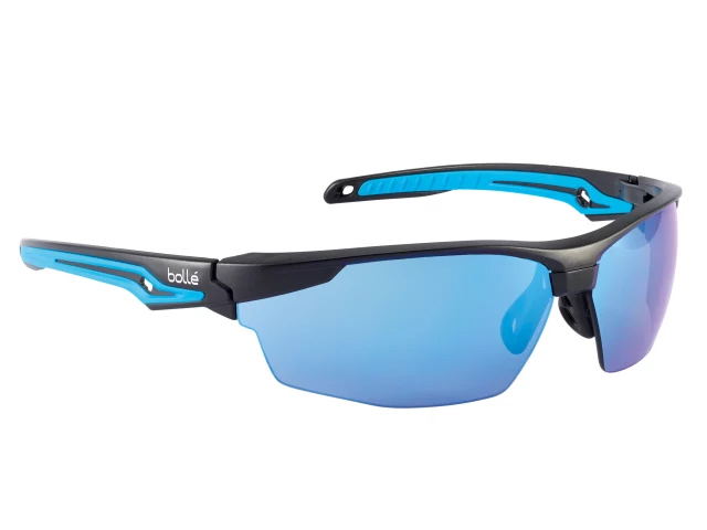 Bolle Tryon Platinum Safety Glasses - Blue Flash - TRYOFLASH