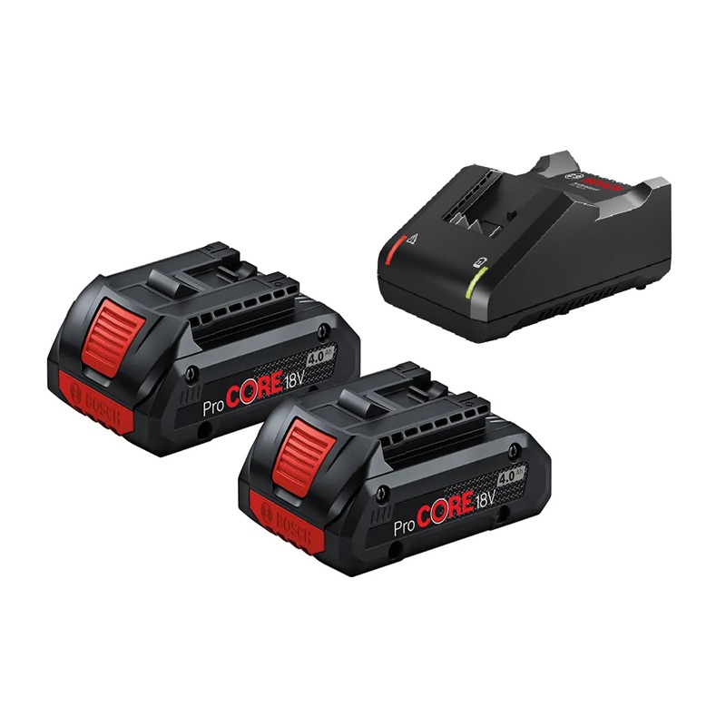 Bosch ProCORE18V 4.0Ah Batteries & Charger Starter Kit 18V BSH600A01BA4