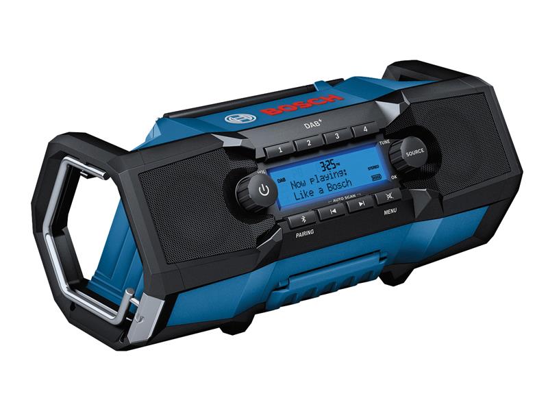 Bosch GPB 18V-2 C Professional Bluetooth DAB+ Radio 240V &amp; Li-ion Bare Unit BSH6014A3170
