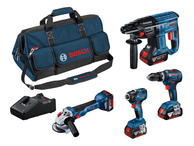 Bosch Professional 4 Piece Kit 18V 3 x 4.0Ah Li-ion BSH615990M2B