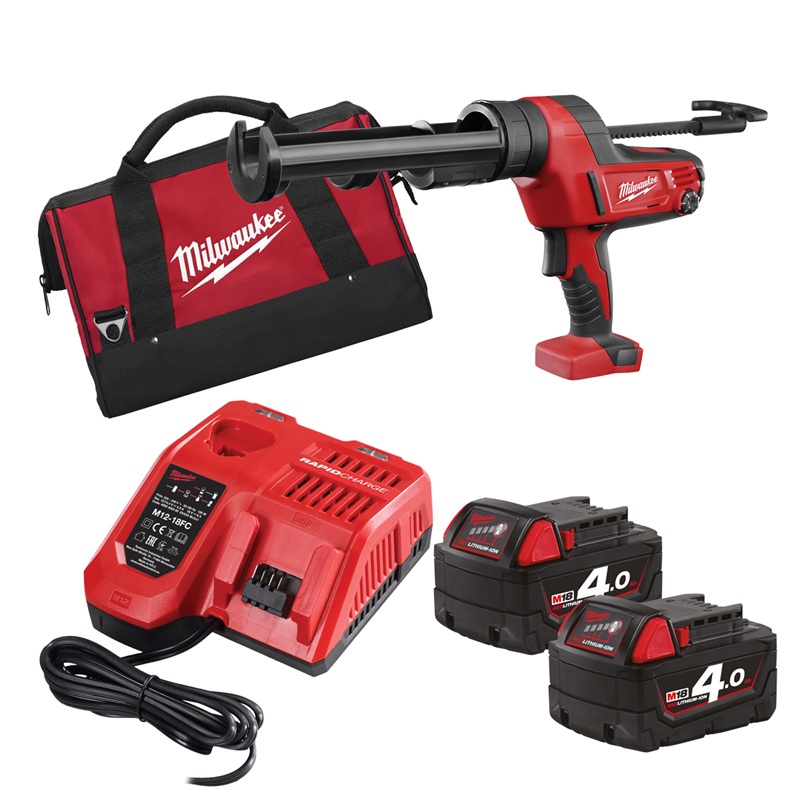 Milwaukee 18V 310ml Caulking Gun - C18PCG310 - 4.0Ah Pack