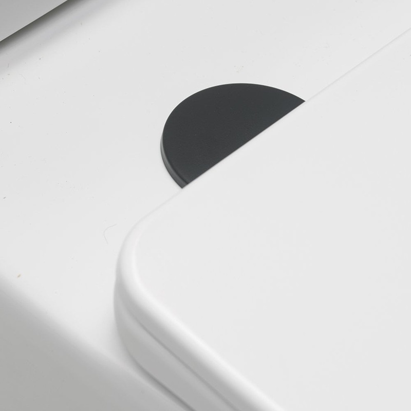 WC SEAT FIXING COVER CAPS (PAIR) BLACK CAPS-BK