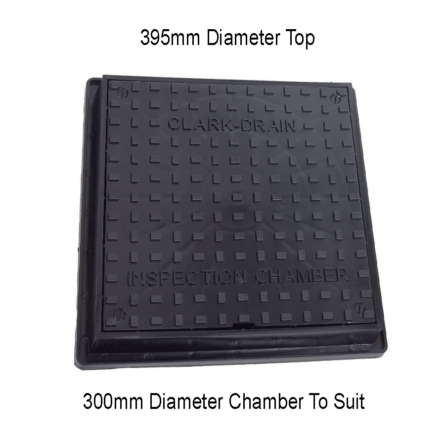 Clark Drain CD300 Solid Top Cover & Frame 300mm Square