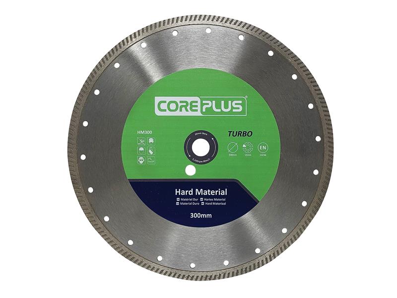 CorePlus HM300 Hard Material Turbo Diamond Blade 300mm CORDBHM300
