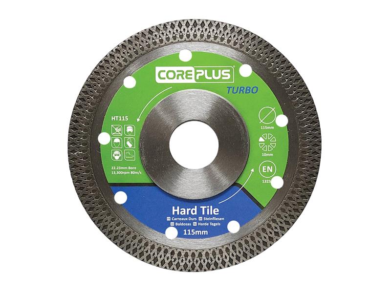 CorePlus HT115 Hard Tile Turbo Diamond Blade 115mm CORDBHT115