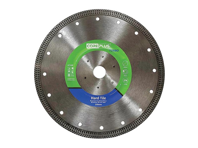 CorePlus HT230 Hard Tile Turbo Diamond Blade 230mm CORDBHT230