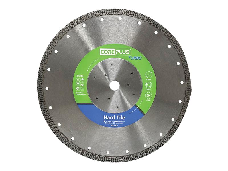 CorePlus HT300 Hard Tile Turbo Diamond Blade 300mm CORDBHT300