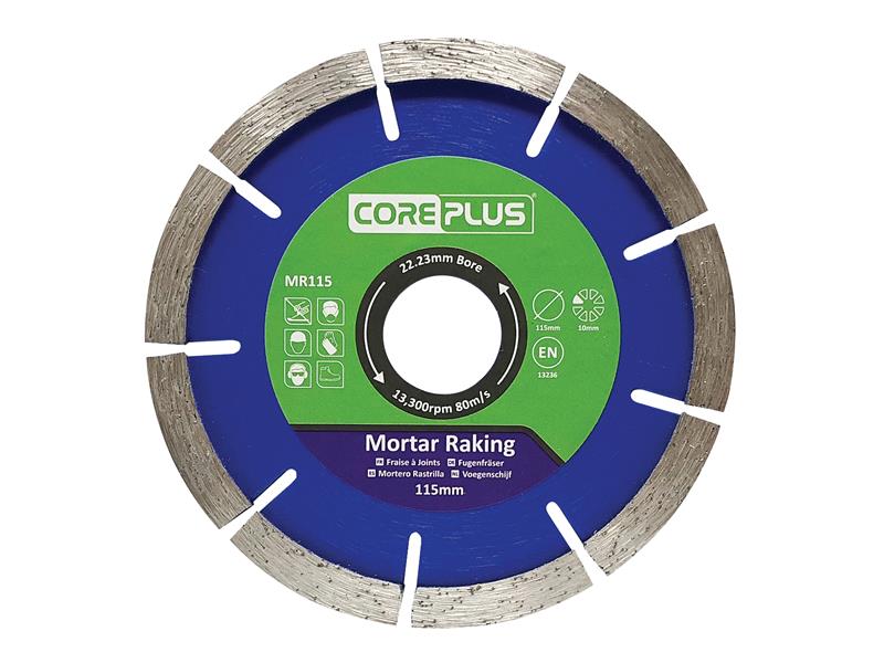 CorePlus MR115 Mortar Raking Diamond Blade 115mm CORDBMR115