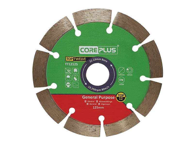 CorePlus Top Twelve General Purpose Diamond Blade 125mm CORDBTT12125