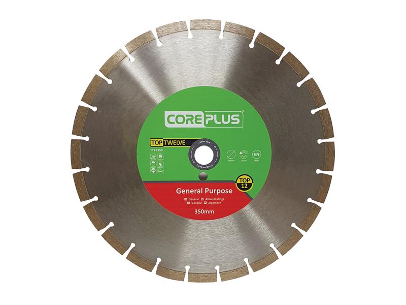 CorePlus Top Twelve General Purpose Diamond Blade 350mm CORDBTT12350