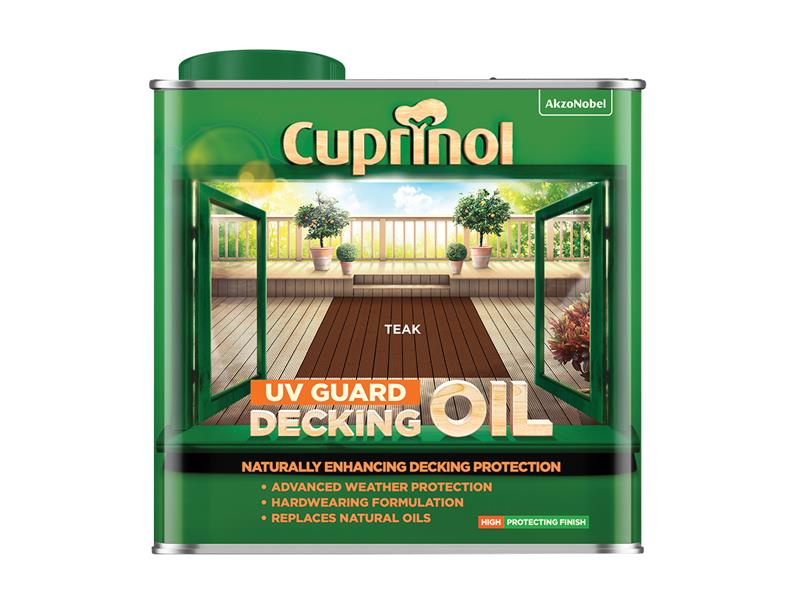 Cuprinol UV Guard Decking Oil Teak 2.5 litre CUPDOT25L