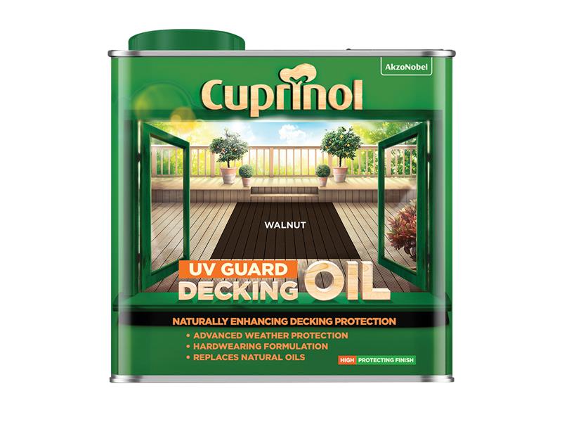 Cuprinol UV Guard Decking Oil Walnut 2.5 litre CUPDOW25L