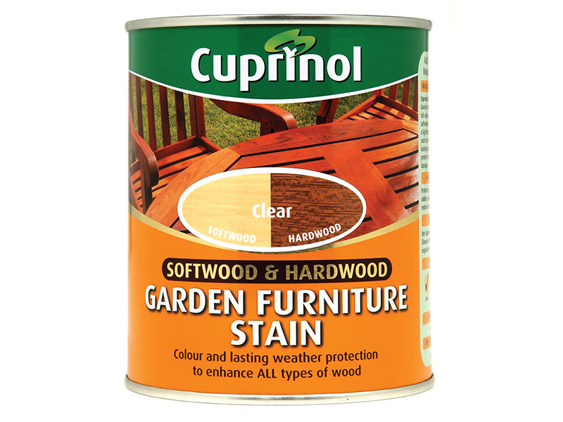 Cuprinol Softwood &amp; Hardwood Garden Furniture Stain Clear 750ml CUPGFSC750