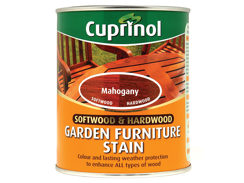 Cuprinol Softwood &amp; Hardwood Garden Furniture Stain Mahogany 750ml CUPGFSM750