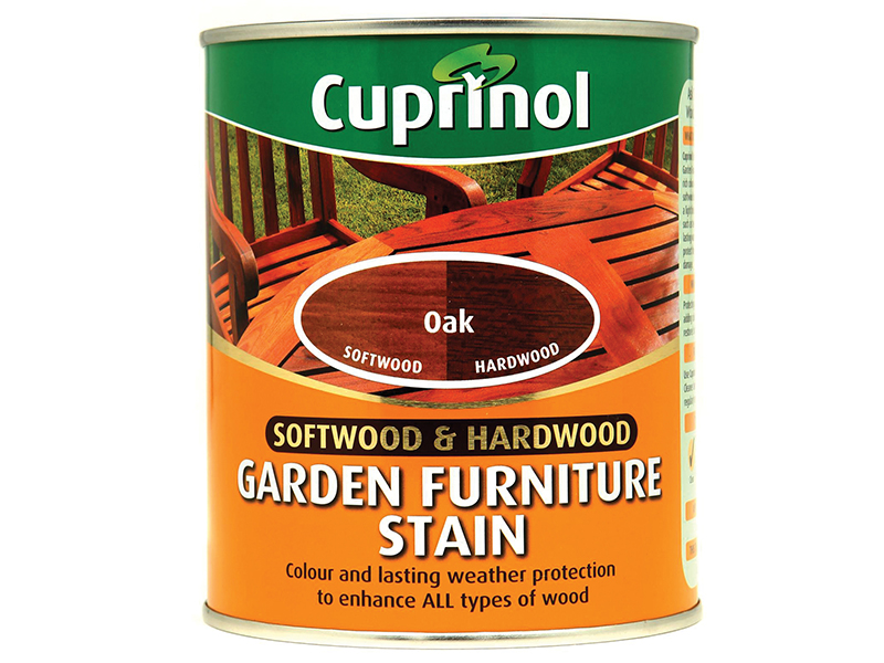 Cuprinol Softwood &amp; Hardwood Garden Furniture Stain Oak 750ml CUPGFSO750