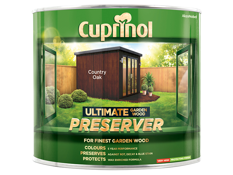 Cuprinol Ultimate Garden Wood Preserver Country Oak 1 litre CUPGWPRECO1L