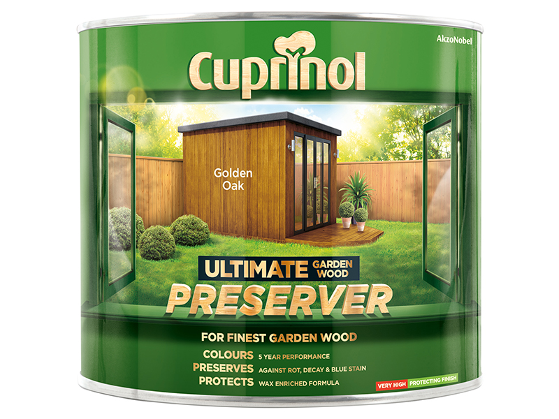 Cuprinol Ultimate Garden Wood Preserver Golden Oak 1 litre CUPGWPREGO1L