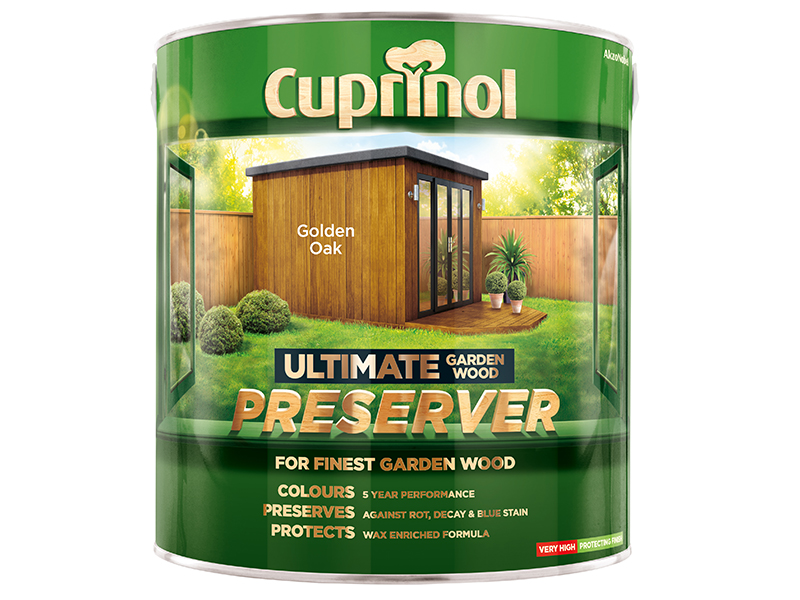 Cuprinol Ultimate Garden Wood Preserver Golden Oak 4 litre CUPGWPREGO4L