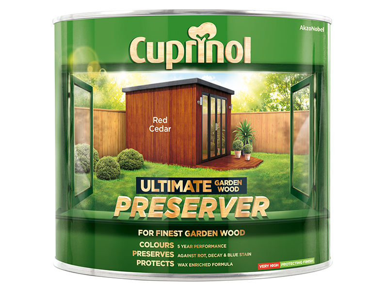 Cuprinol Ultimate Garden Wood Preserver Red Cedar 1 litre CUPGWPRERC1L