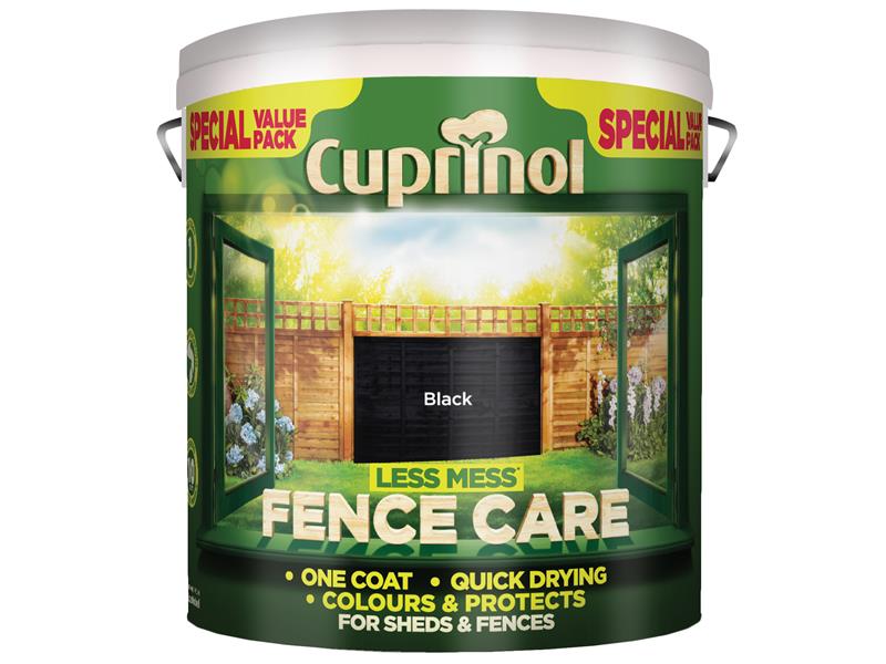 Cuprinol Less Mess Fence Care Black 6 litre CUPLMFCBL6L