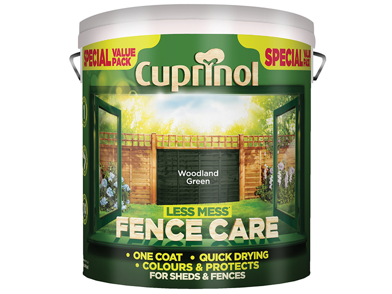 Cuprinol Less Mess Fence Care Woodland Green 6 litre CUPLMFCWG6L