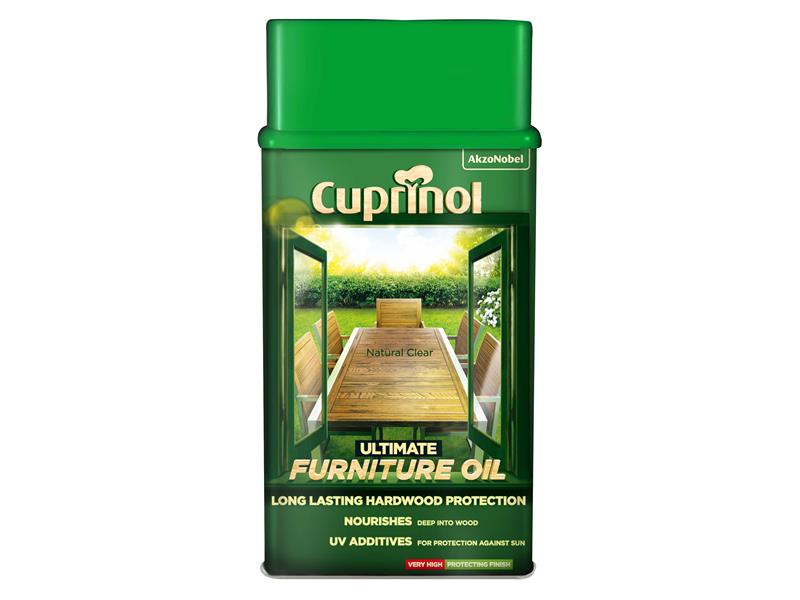 Cuprinol Ultimate Furniture Oil Clear 1 litre CUPUFOCL1L