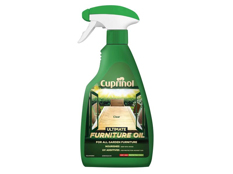 Cuprinol Ultimate Furniture Oil Clear Spray 500ml CUPUFOCL500