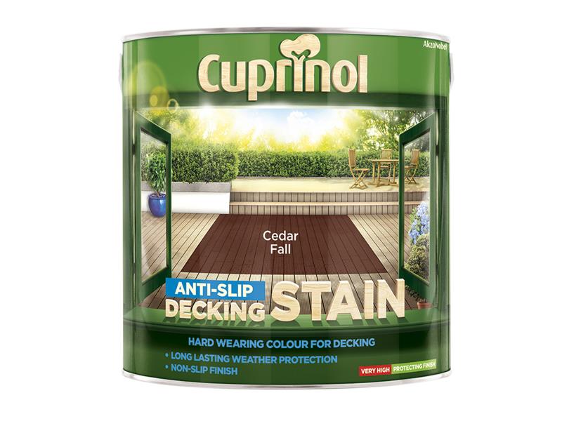 Cuprinol Anti-Slip Decking Stain Cedar Fall 2.5 litre CUPUTDSCF25L