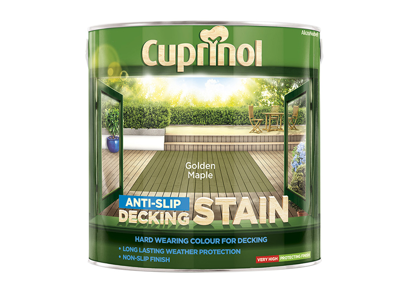 Cuprinol Anti-Slip Decking Stain Golden Maple 2.5 litre CUPUTDSGM25L
