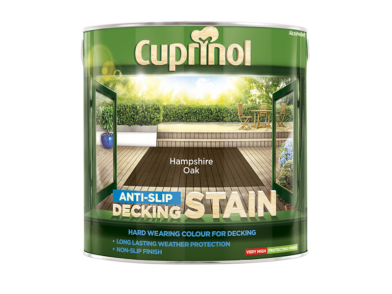 Cuprinol Anti-Slip Decking Stain Hampshire Oak 2.5 litre CUPUTDSHO25L