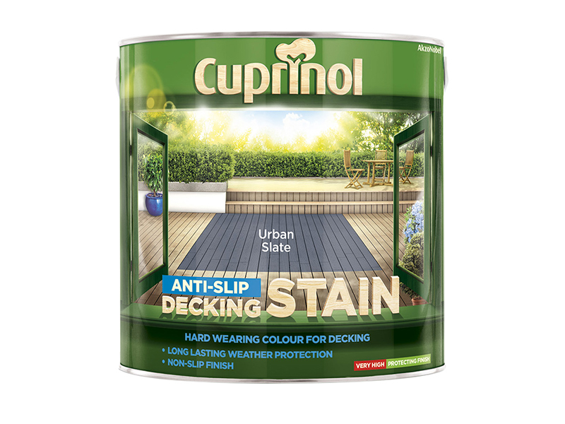 Cuprinol Anti-Slip Decking Stain Urban Slate 2.5 litre CUPUTDSUS25L