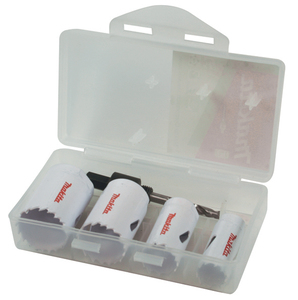 Makita D-34855 Bi-Metal Holesaw Kit & Arbor - 20mm / 25mm / 32mm / 35mm 4pc