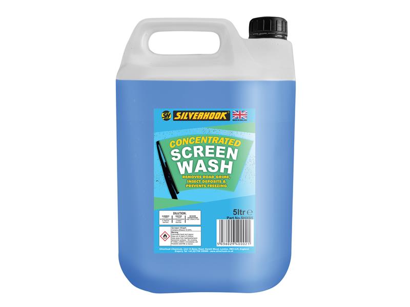 Silverhook Concentrated All Seasons Screen Wash 5 litre D/ISHXB5