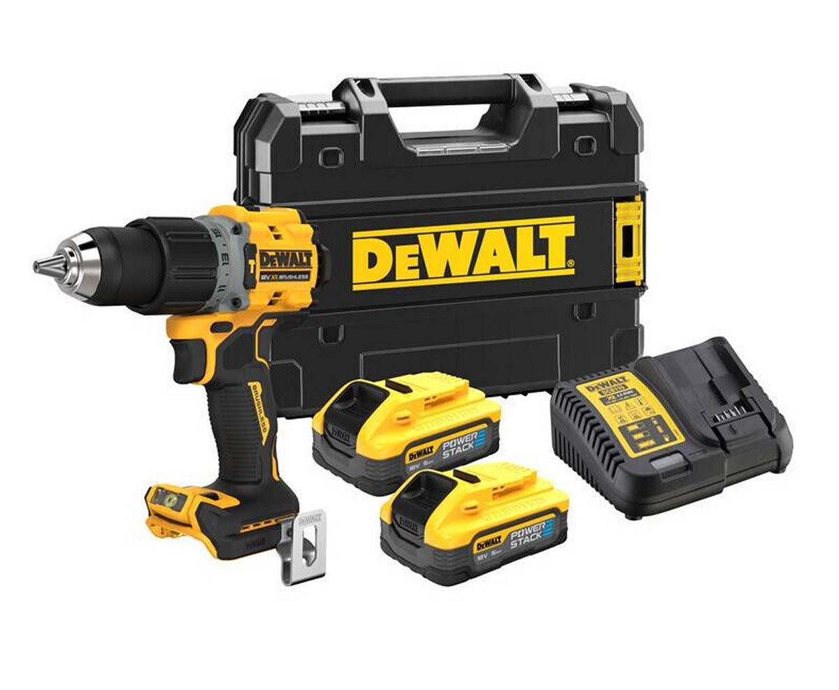 DeWALT DCD805H2T 18v XR Brushless Combi Drill - 5.0ah Powerstack