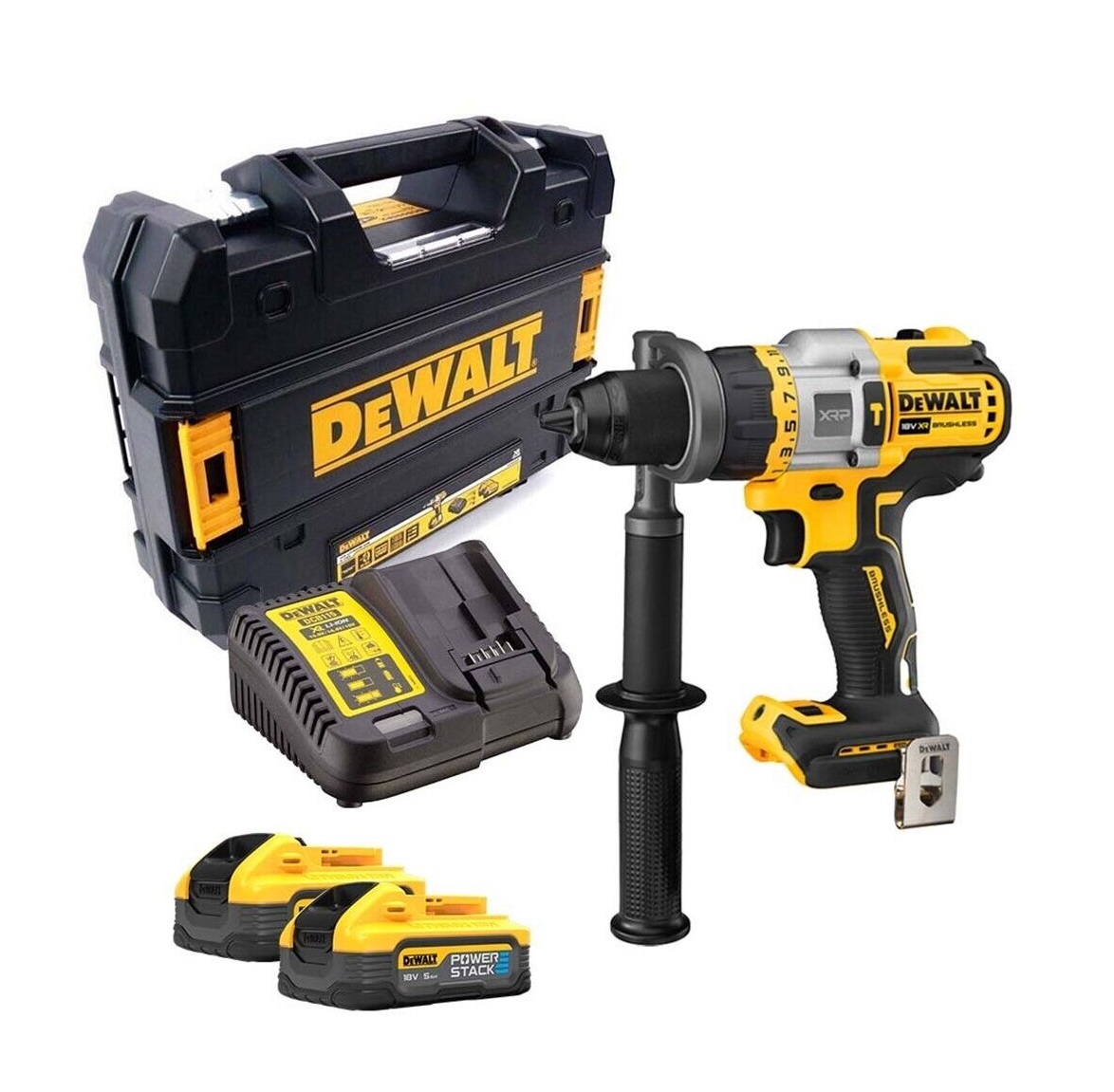 Dewalt 18v XR Brushless XRP 3-Speed Heavy-Duty Combi Drill - DCD999H2T - 5.0ah