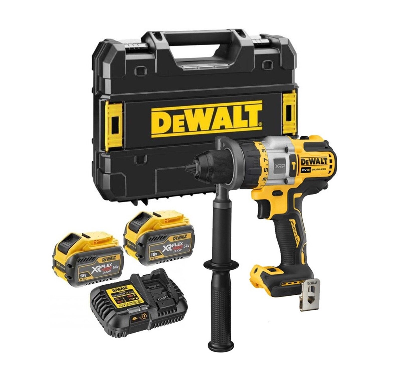 Dewalt 18v XR Brushless XRP 3-Speed Heavy-Duty Combi Drill - DCD999T2 - 6.0ah