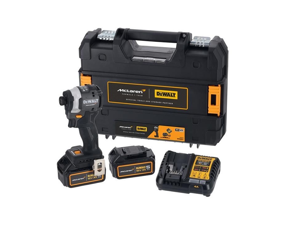 Dewalt DCF85MP2T-GB 18v XR McLaren F1 Compact Impact Driver - 5.0ah Pack
