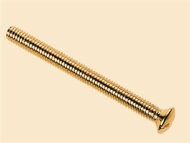 Dencon Brass Switch/Socket Plate Screws 3.5 x 38mm (Pack of 10) DCN1138B10NB
