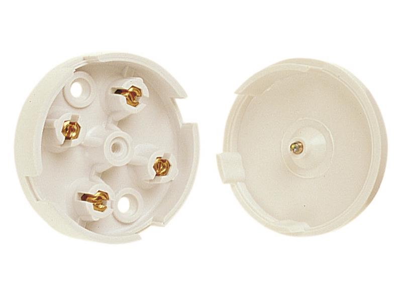 Dencon 4 Terminal Junction Box 5A White DCN4045WNB