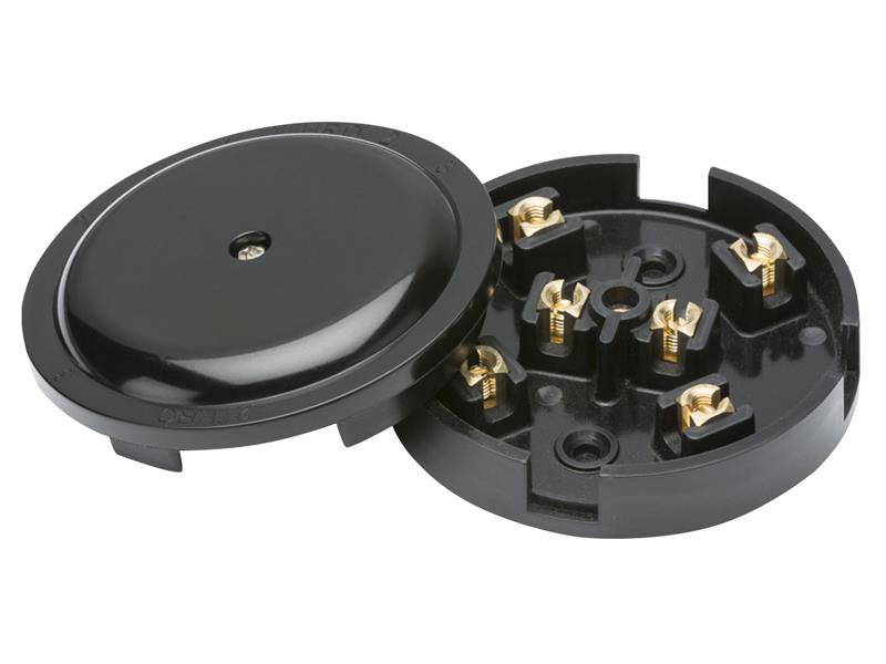 Dencon 6-Terminal Junction Box 20A Black DCN4053BNB