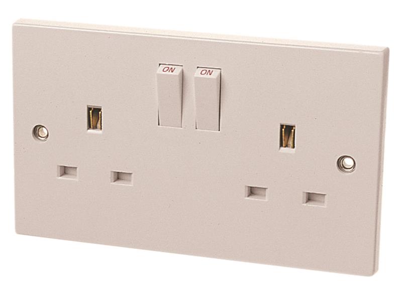 Dencon Switched Socket 2-Gang 13A DCN4409NB