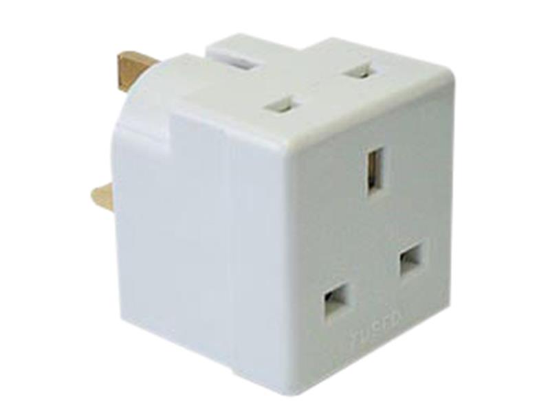 Dencon 2 Way Adaptor 13A Fused DCN5685NB