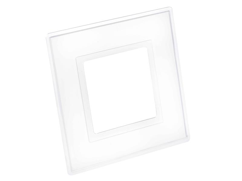 Dencon Clear Finger Plate 1-Gang (Pack of 2) DCN88032NB