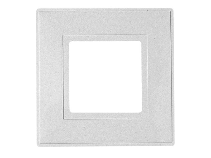 Dencon White Finger Plate 1-Gang (Pack of 2) DCN88042NB